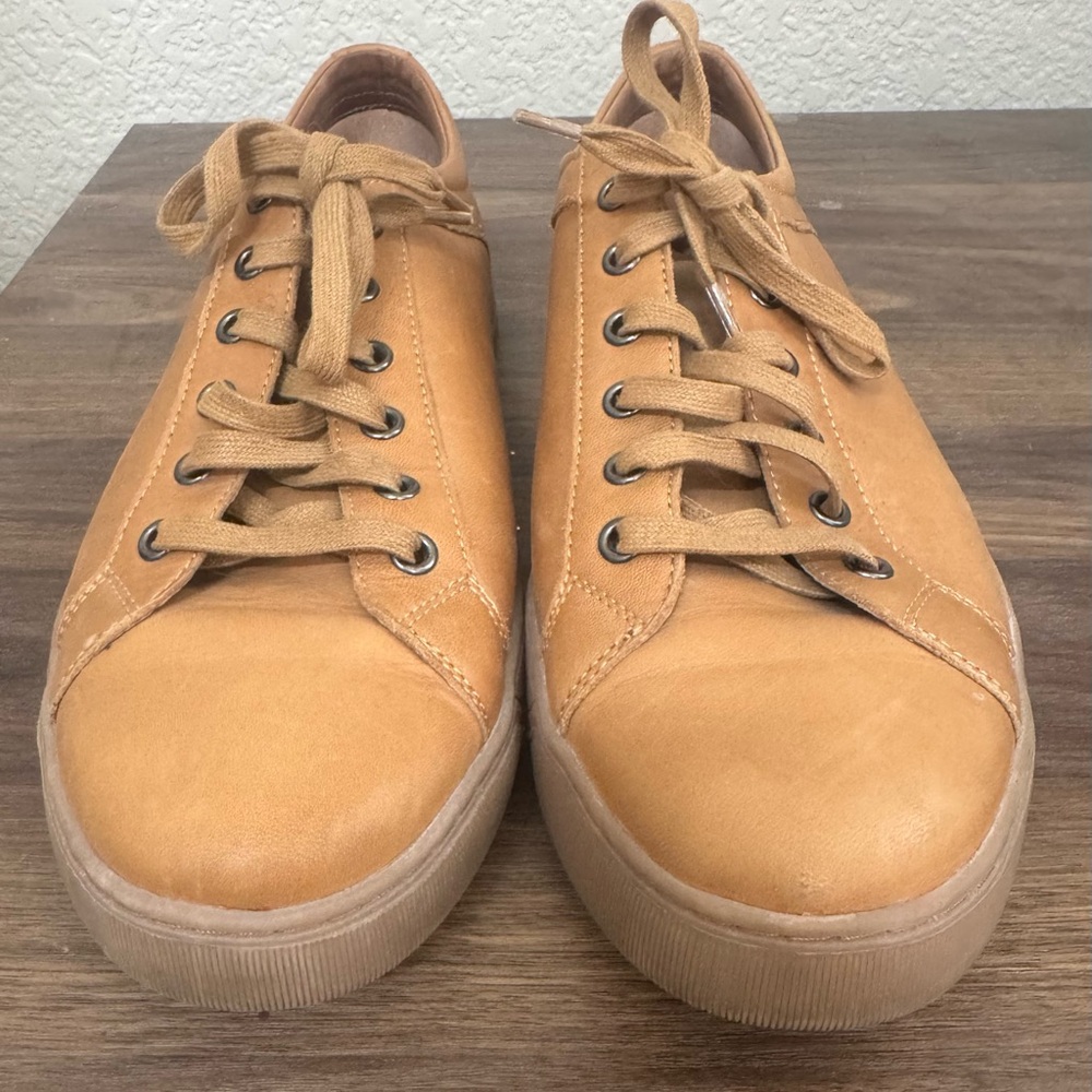 Tan Johnson & Murphy 1850 Leather Men's Sneakers S 9.5